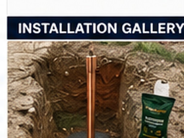 Chemical earthing installation