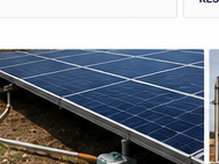 Solar plant earthing installation